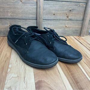 Merrell Ashland Tie Black Nubuck Suede Leather Lace Up Walking Shoes Women Sz 10